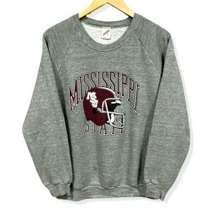 Vintage 80s Mississippi State Football Crewneck Sweatshirt